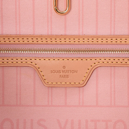 Louis Vuitton Damier Azur Neo Neverfull MM Rose Ballerine 7 of 9