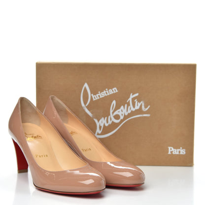 Christian Louboutin Patent Cadrilla 70 Pumps 38 Nude 10 of 10