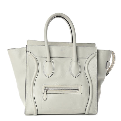 Celine Drummed Calfskin Mini Luggage Lune 1 of 12