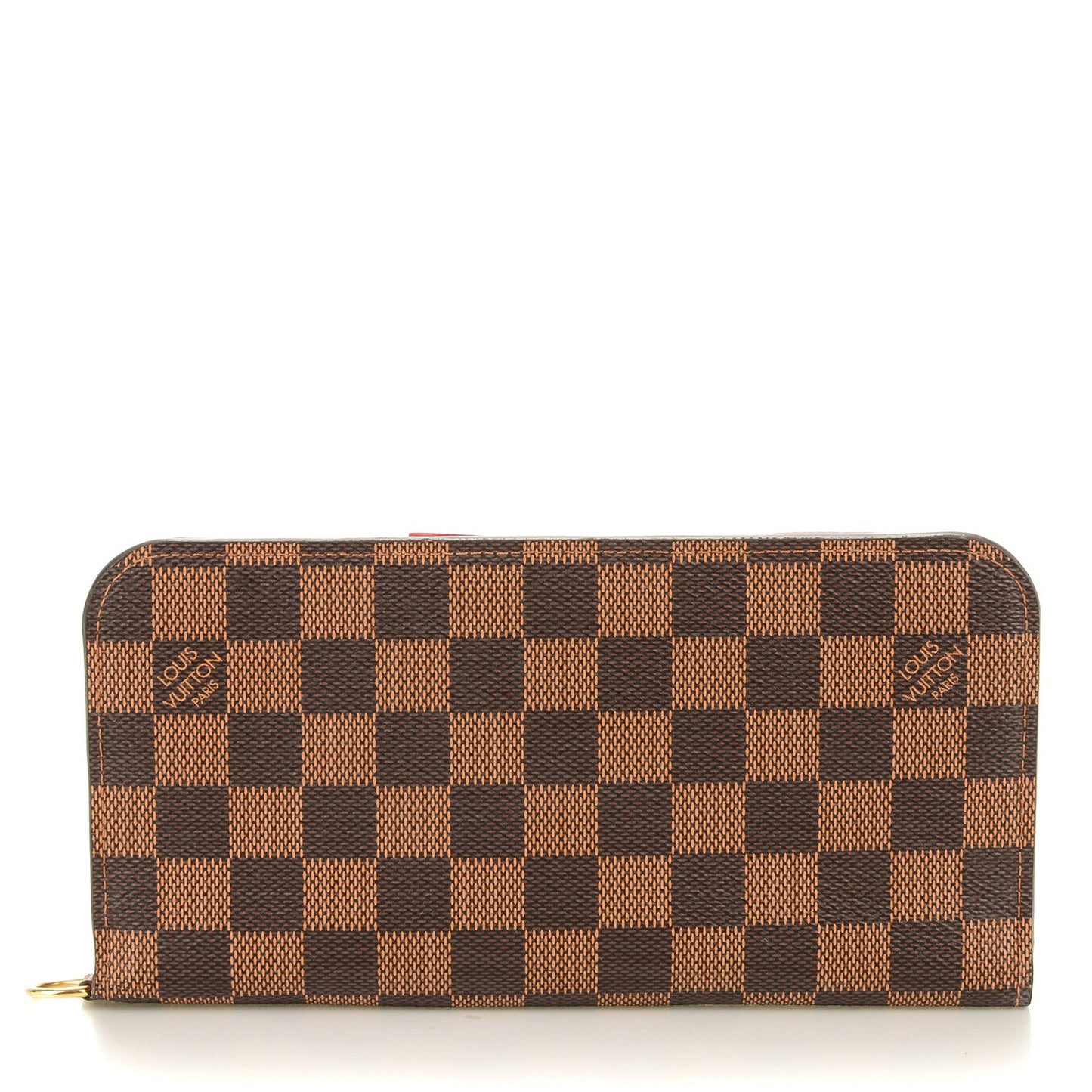 Damier Ebene Insolite Wallet Red