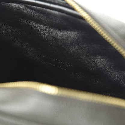 Saint Laurent Grain De Poudre Matelasse Monogram Mini Lou Camera Bag Pebble 9 of 11