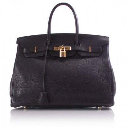 Hermes Taurillon Clemence BIRKIN 35 Noir 1 of 13
