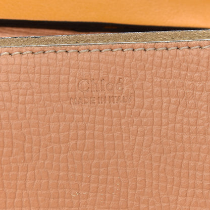 Chloe Grained Calfskin Lambskin Medium Bi-Color Drew Shoulder Bag Wet Sand Sunflower 6 of 9