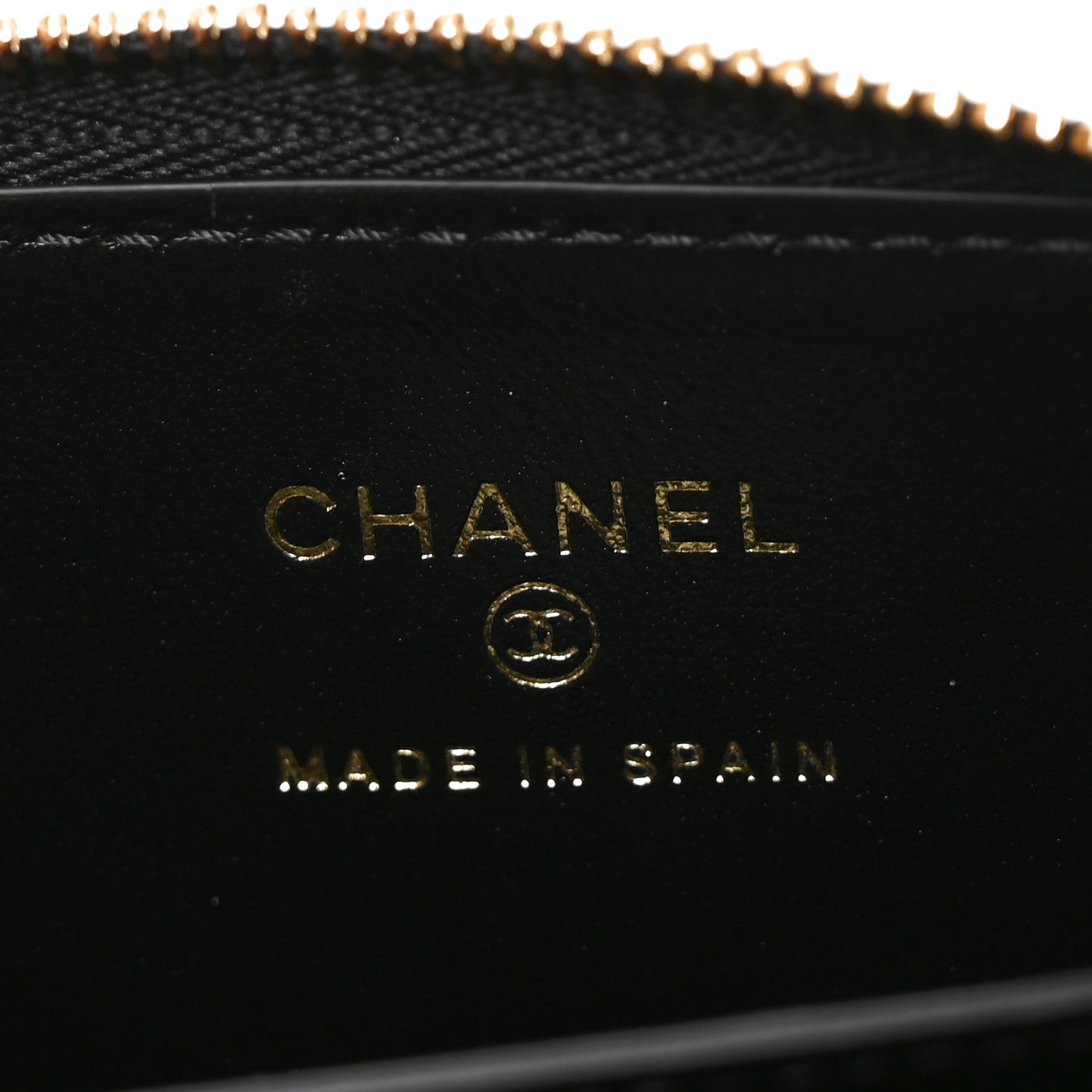 Chanel Calfskin Lizard Embossed Crococo Coin Purse Black 5 of 7