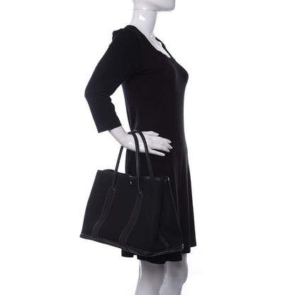 Hermes Toile Negonda Garden Party Tote 36 MM Black 2 of 12