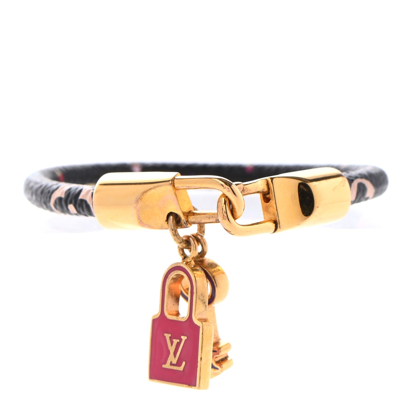 Monogram Multicolor Luck It Bracelet 17 Black