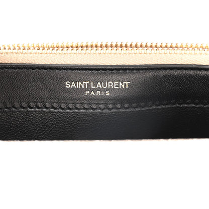 Saint Laurent Metallic Calfskin Kate Monogram Tassel Chain Wallet Gold 6 of 10