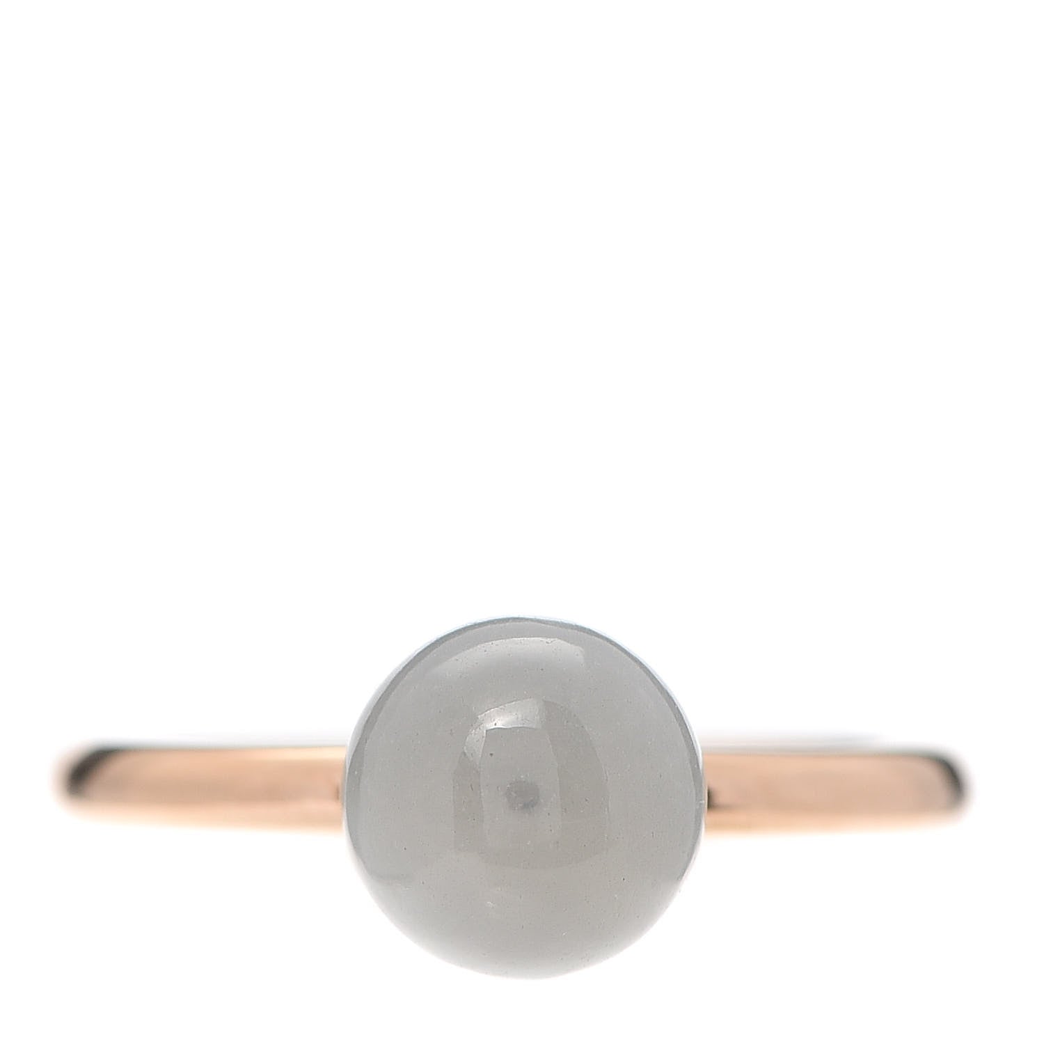 Tiffany 18K Rose Gold Moonstone 8mm HardWear Ball Ring 57 8 1 of 5