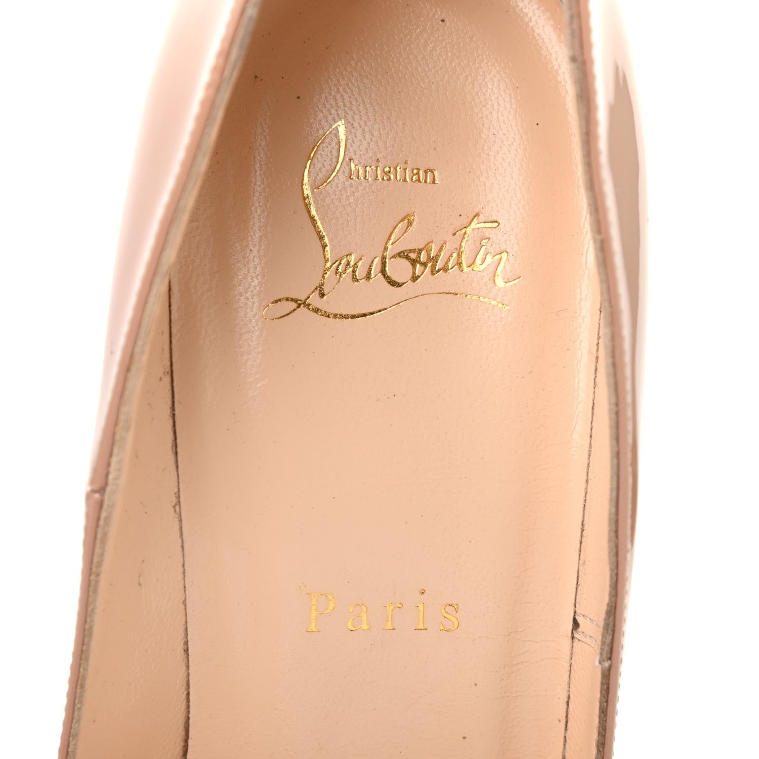 Christian Louboutin Patent So Kate 120 Pumps 38 Nude 7 of 7