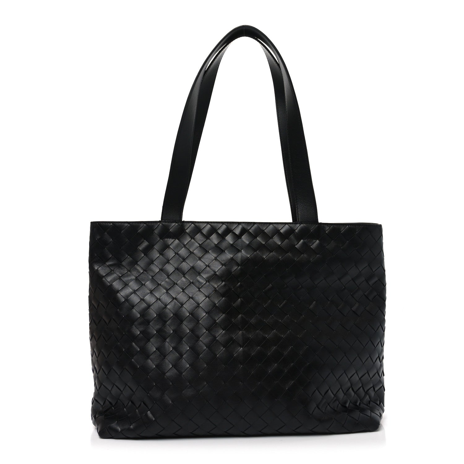 Bottega Veneta Calfskin Intrecciato Small Zipped Tote Black 1 of 11