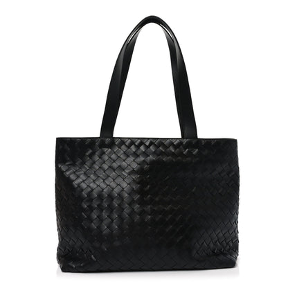 Bottega Veneta Calfskin Intrecciato Small Zipped Tote Black 1 of 11