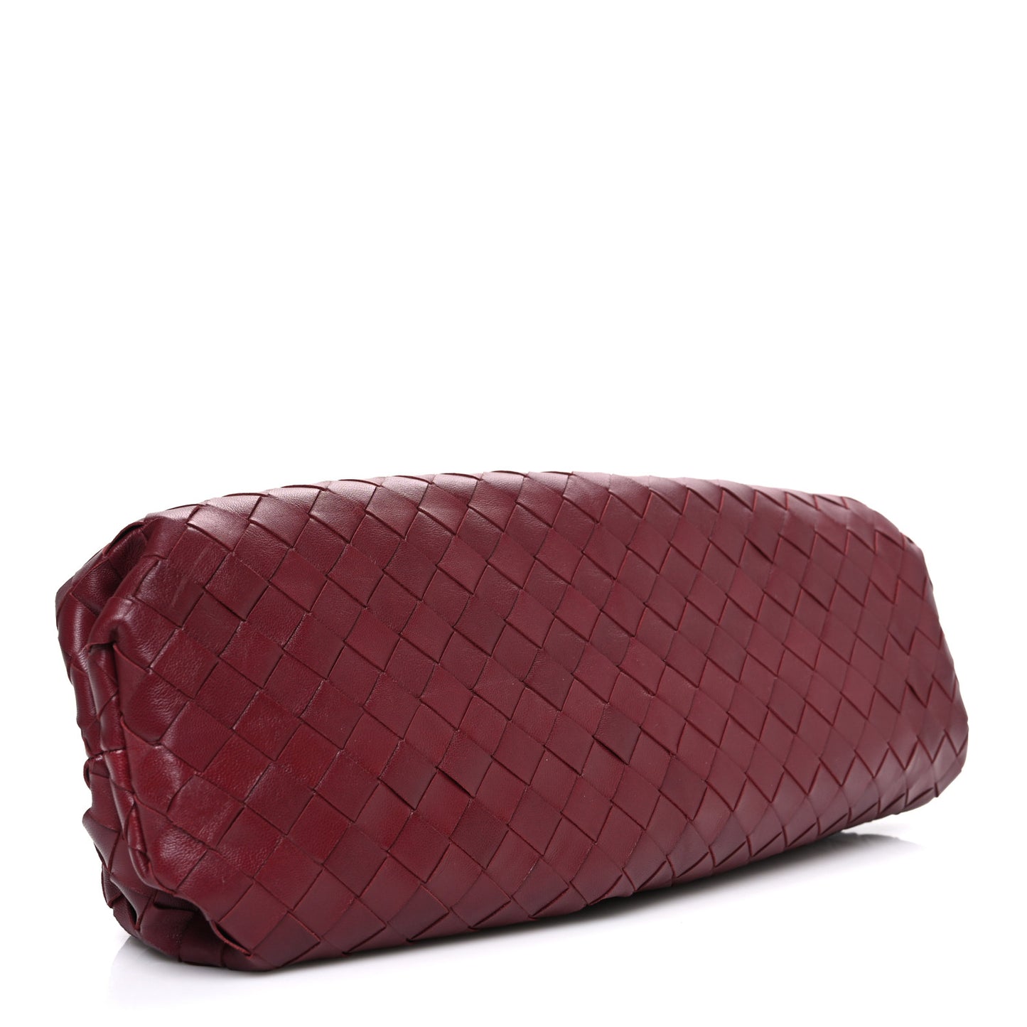 Nappa Maxi Intrecciato The Pouch Oversized Clutch Bordeaux