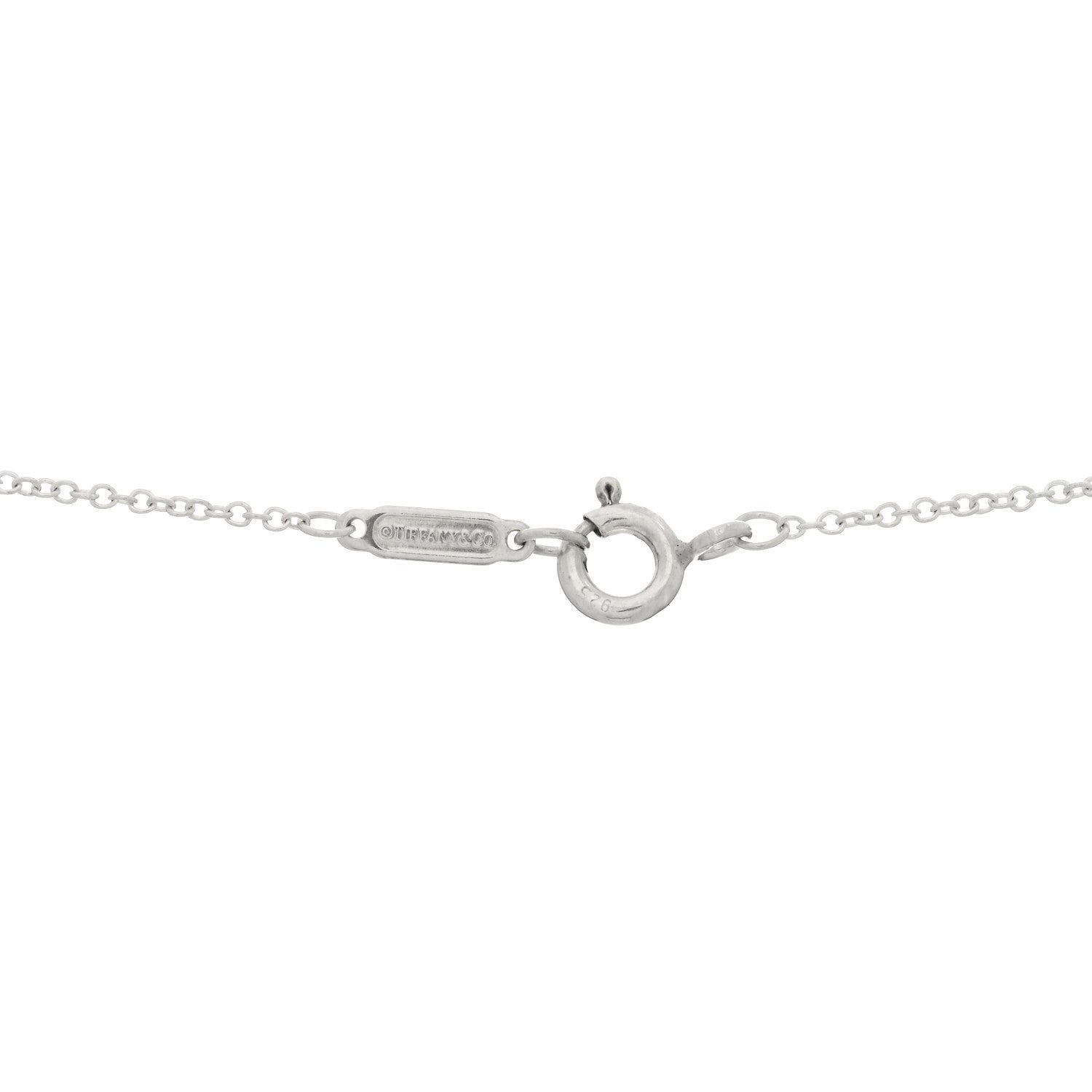 Tiffany Sterling Silver Letter D Disc Pendant Necklace 3 of 3