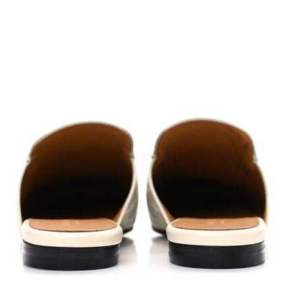 Gucci Glamour Calfskin Guccissima Womens Princetown Slippers 39.5 Mystic White 6 of 11