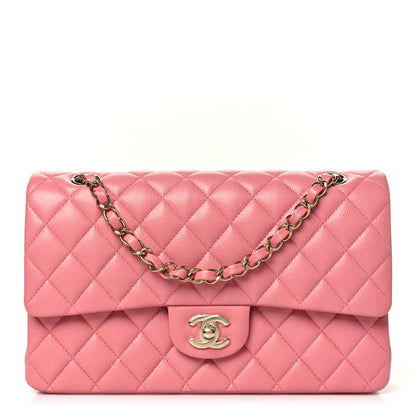 Chanel Caviar Quilted Medium Double Flap Pink 1 of 11