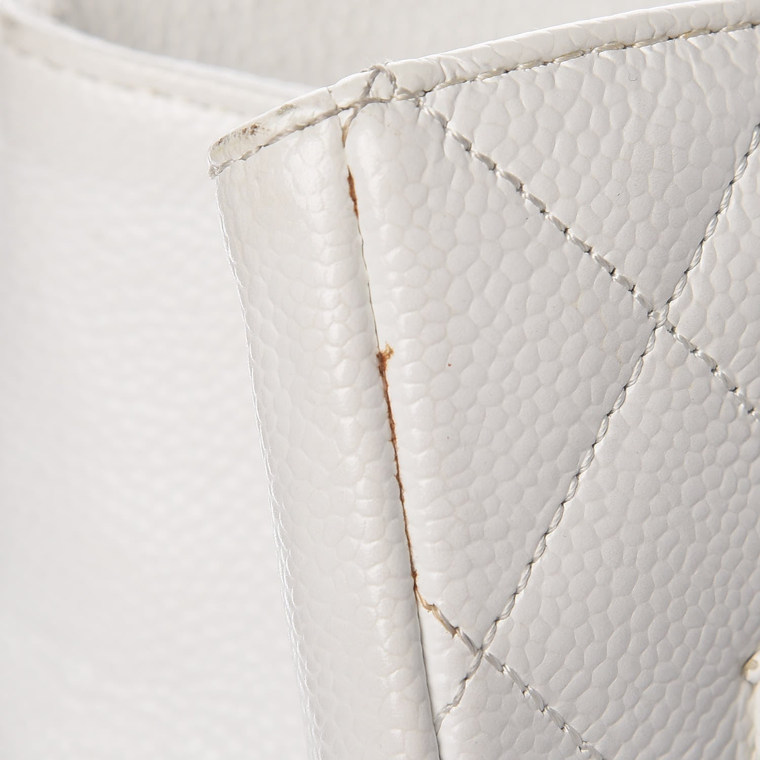 Chanel Caviar Quilted Grand Shopping Tote GST White 12 of 27