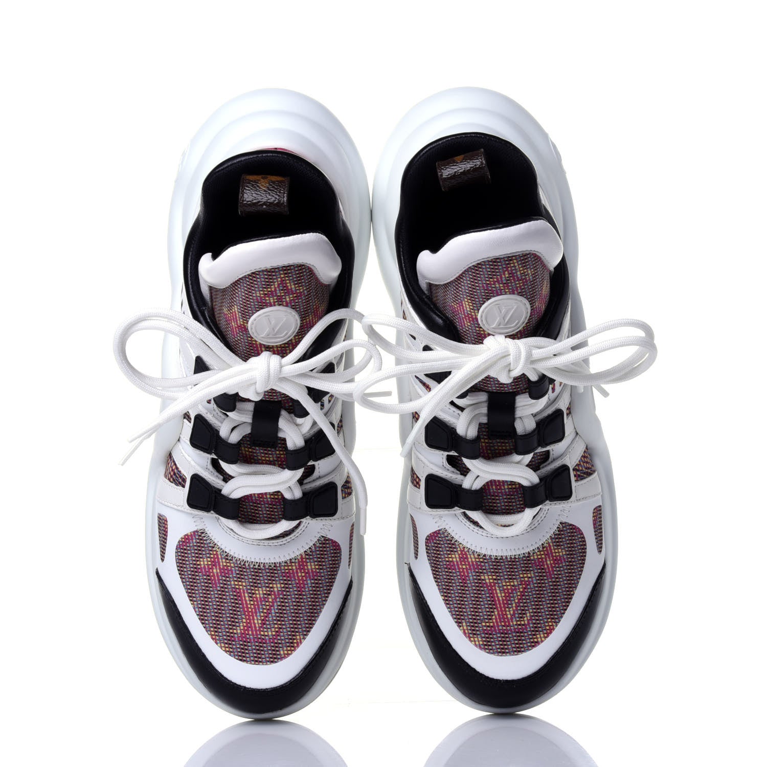 Louis Vuitton Calfskin Nylon LV Pop Archlight Sneaker 39 Rose 6 of 10