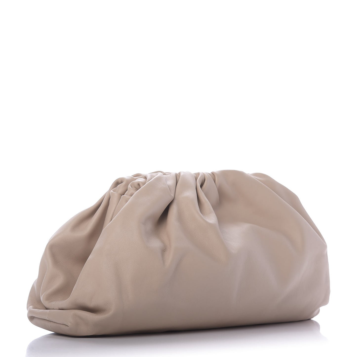 Smooth Butter Calf The Pouch Oversized Clutch Nude