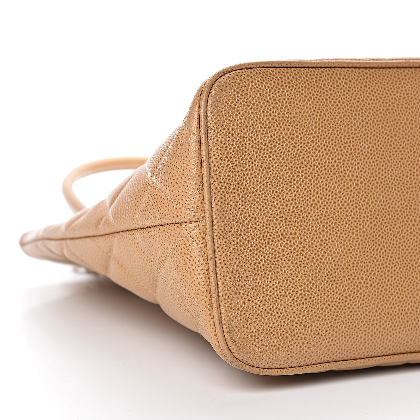 Caviar Quilted Medallion Tote Beige