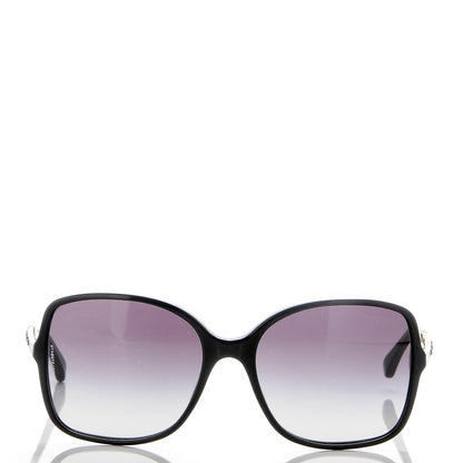 Chanel Lambskin Square Chain Sunglasses 5210-Q Black 2 of 9