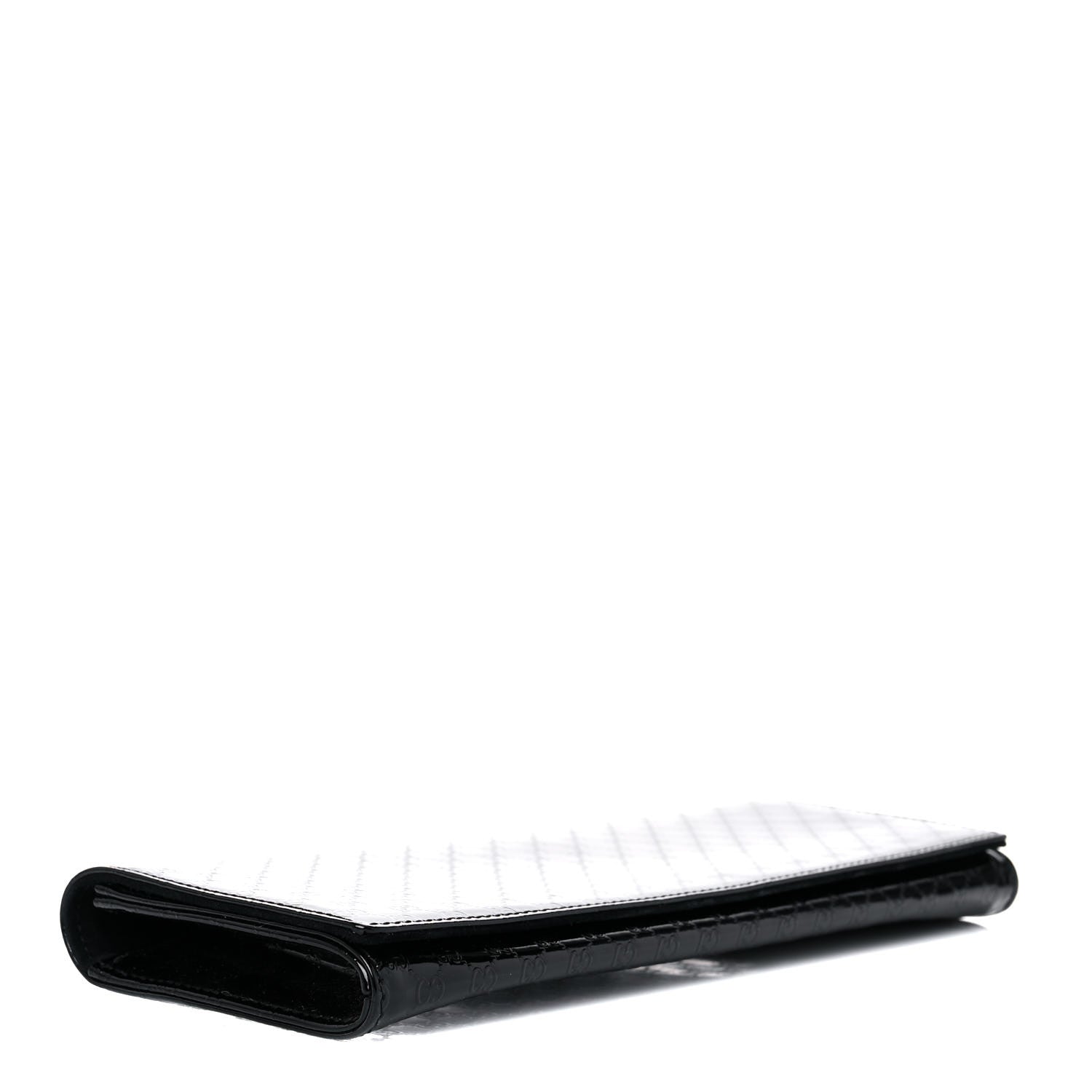 Gucci Patent Microguccissima Small Broadway Clutch Black 5 of 15