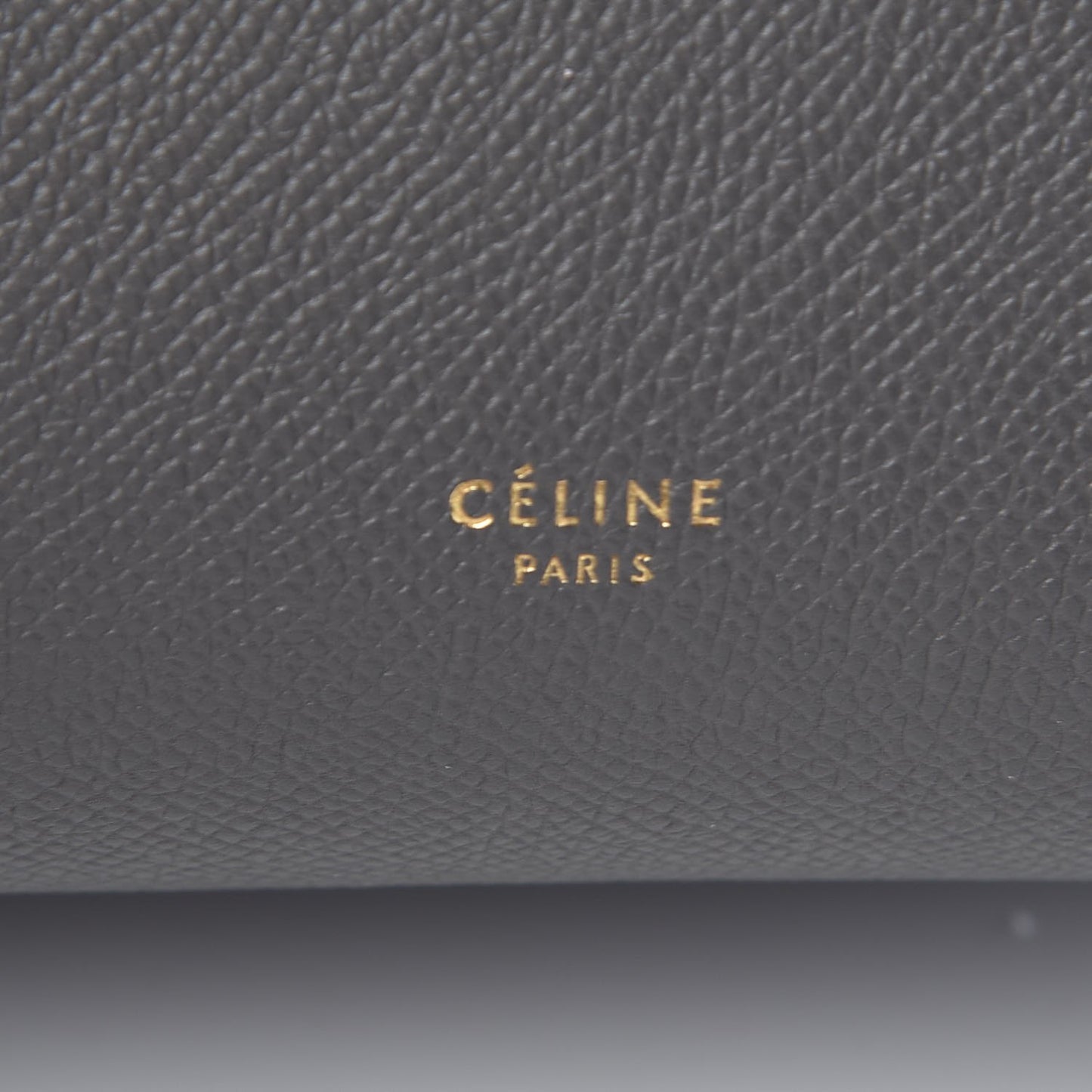 Grained Calfskin Micro Belt Bag Grey