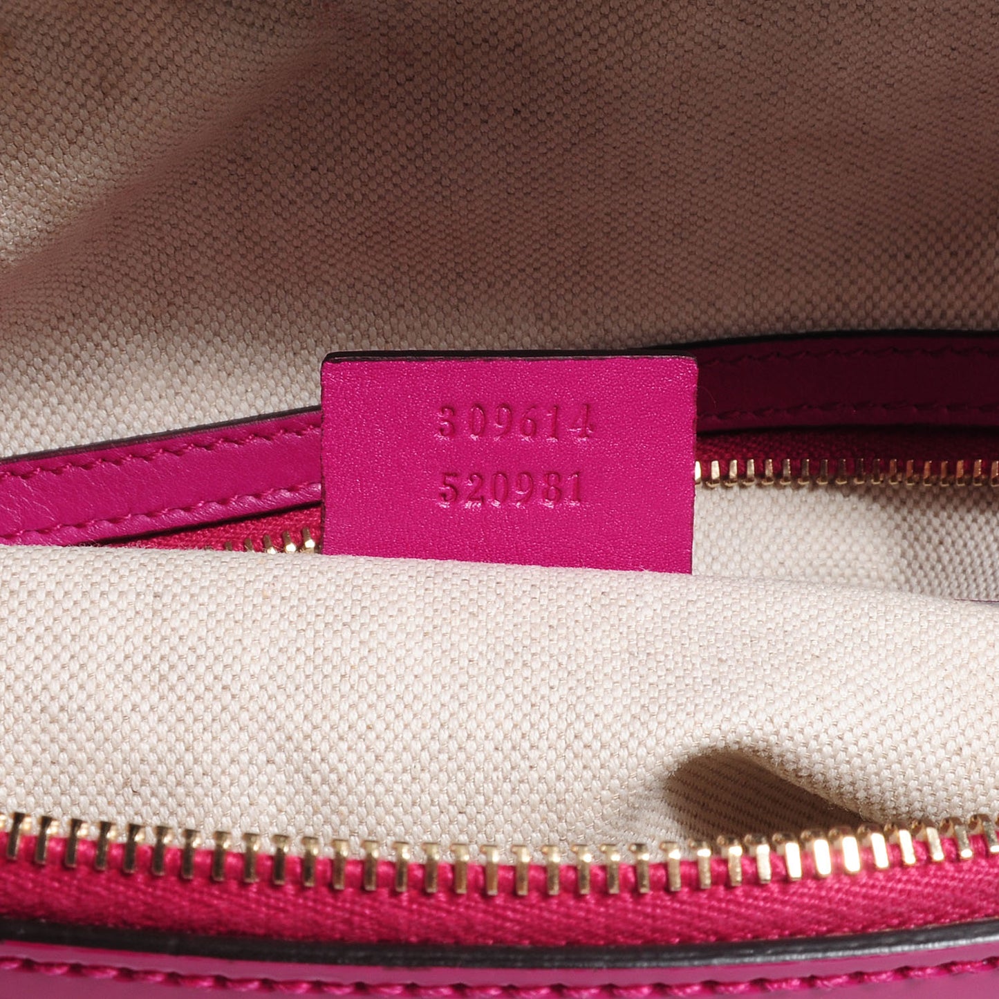 Patent Microguccissima Medium Nice Top Handle Dome Bag Bright Bouganville