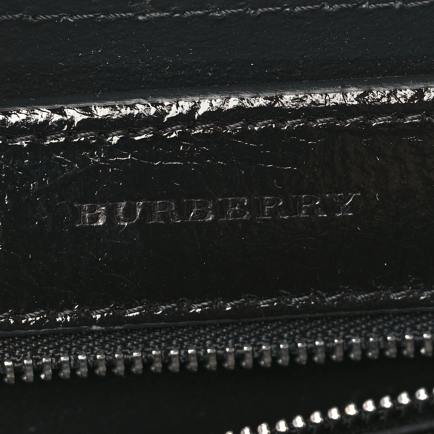 Soft Calfskin Small Banner Tote Black