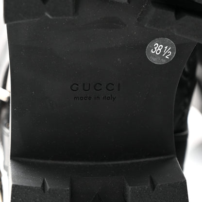 Gucci Cordovan Lux Nappa GG Matelasse 60mm Knee High Boots 38.5 Black 8 of 8
