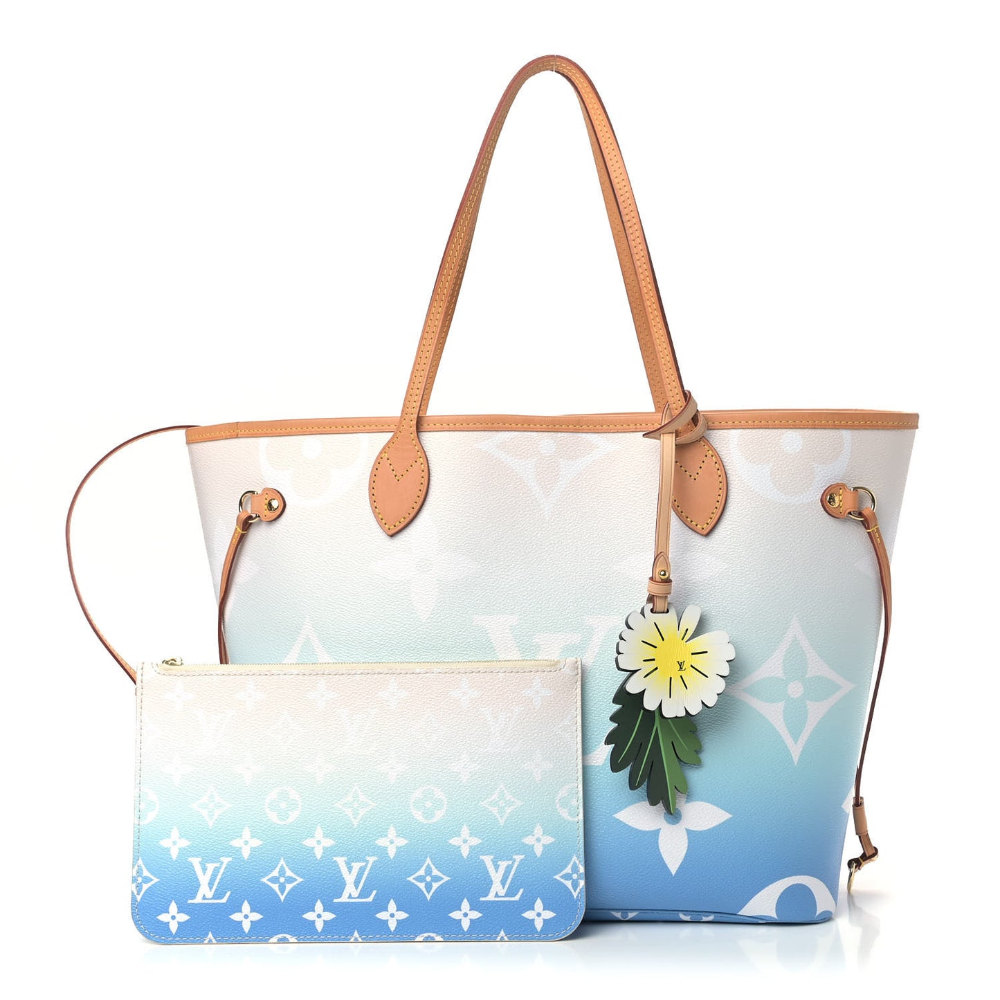 Monogram Giant By The Pool Neverfull MM Blue