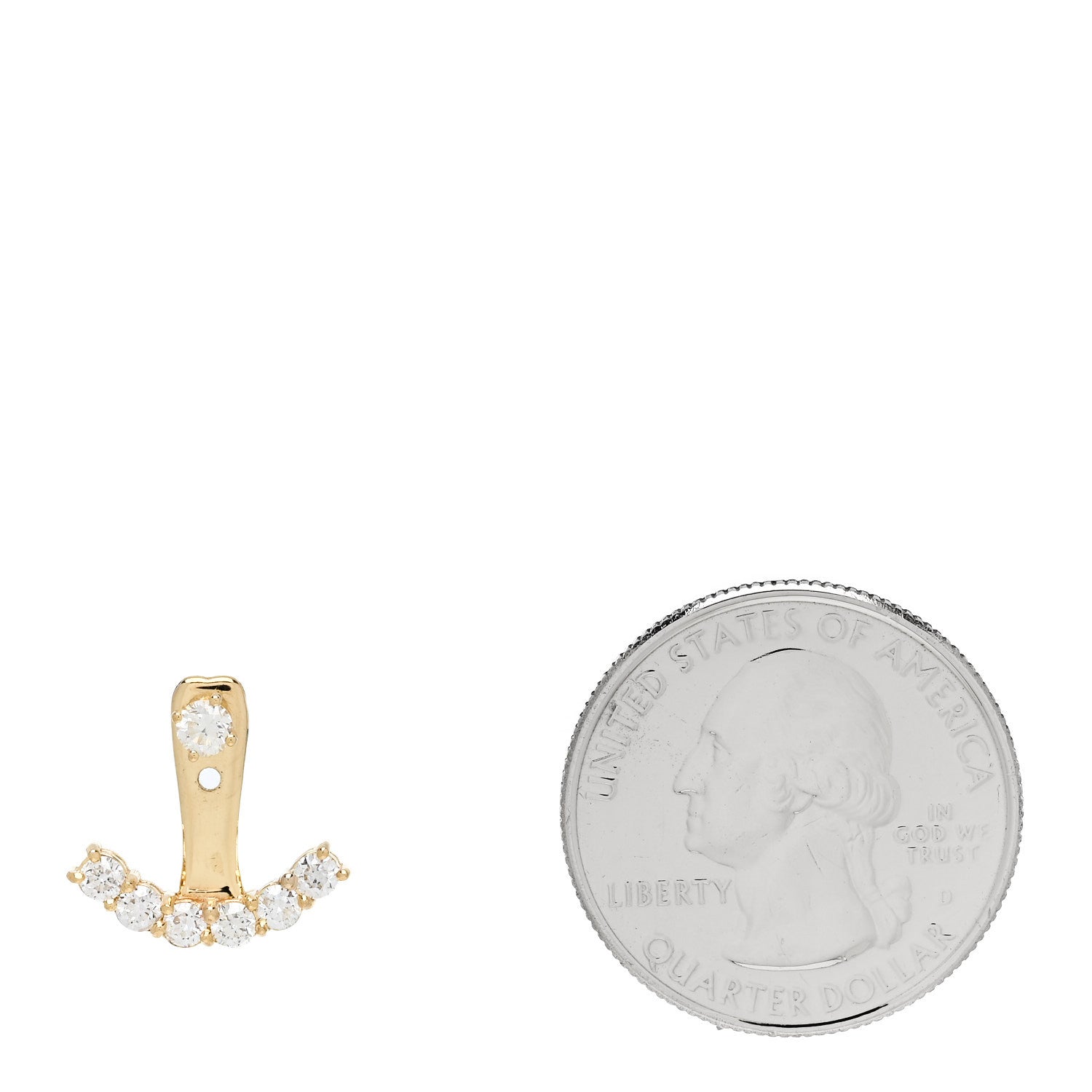 Anita Ko 18K Yellow Gold Diamond Earring Jacket 2 of 5