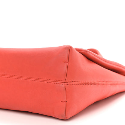 Lanvin Quilted Lambskin Happy Medium Shoulder Bag Coquelicot Orange 9 of 15