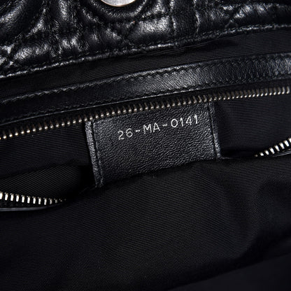 Christian Dior Lambskin Cannage Large Dior Soft Shopping Tote Black 7 of 7