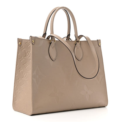 Louis Vuitton Empreinte Monogram Giant Onthego MM Tourterelle 3 of 9