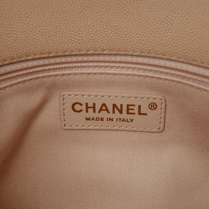 Chanel Caviar Quilted Medium Coco Handle Flap Light Beige 6 of 7