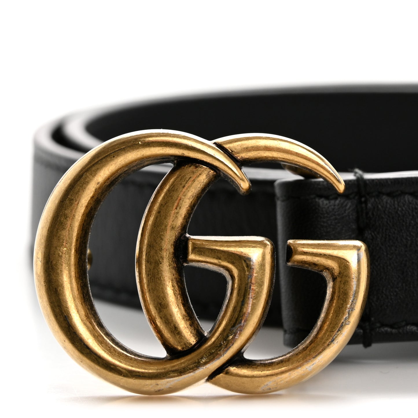 Calfskin Double G 20mm Belt 75 30 Black