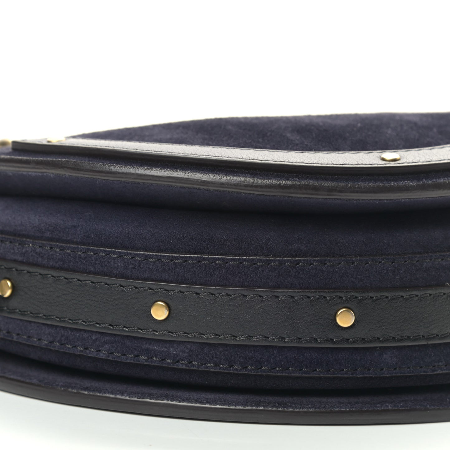 Calfskin Suede Medium Pixie Bag Full Blue