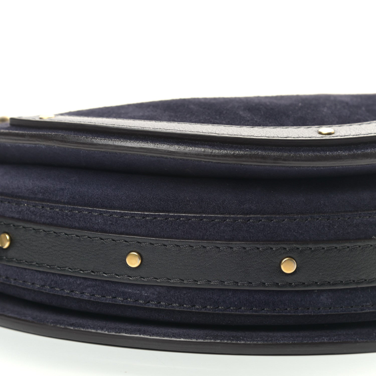Chloe Calfskin Suede Medium Pixie Bag Full Blue 8 of 13