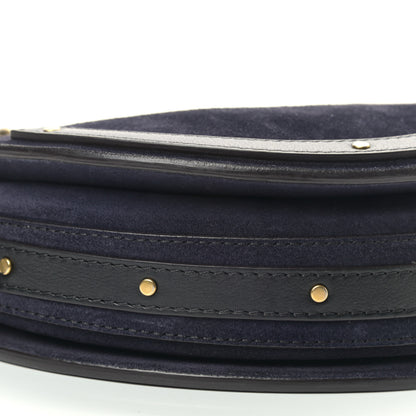 Chloe Calfskin Suede Medium Pixie Bag Full Blue 8 of 13