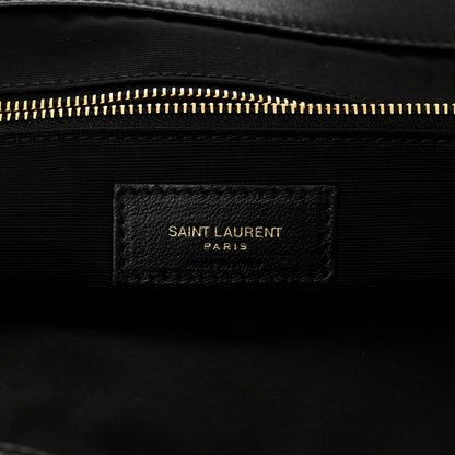 Saint Laurent Lambskin Quilted Maxi Icare Shopping Tote Black 7 of 11