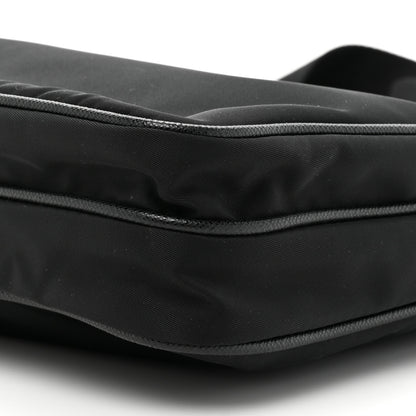 Prada Re-Nylon Saffiano Pocket Flat Messenger Bag Black 8 of 13