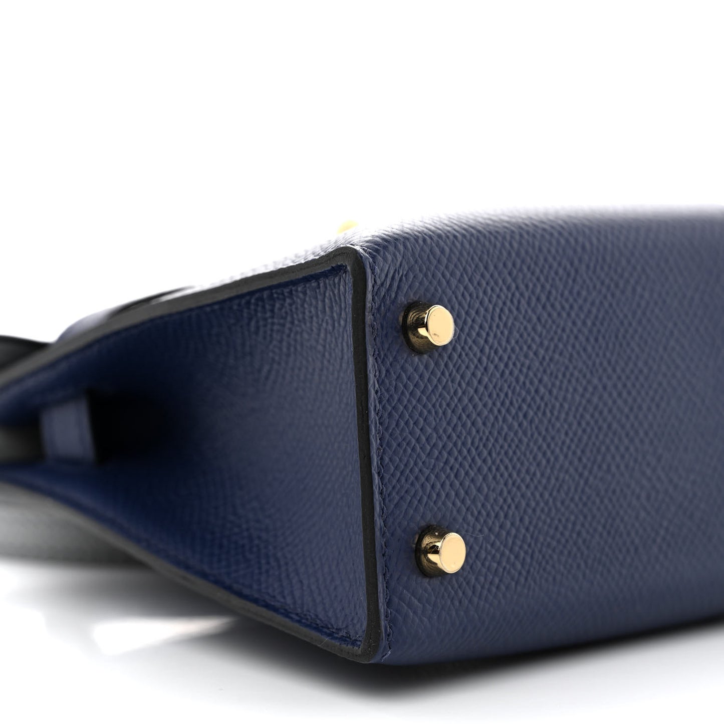 Epsom Casaque Horseshoe Mini Kelly Sellier 20 Bleu Encre Bleu Glacier