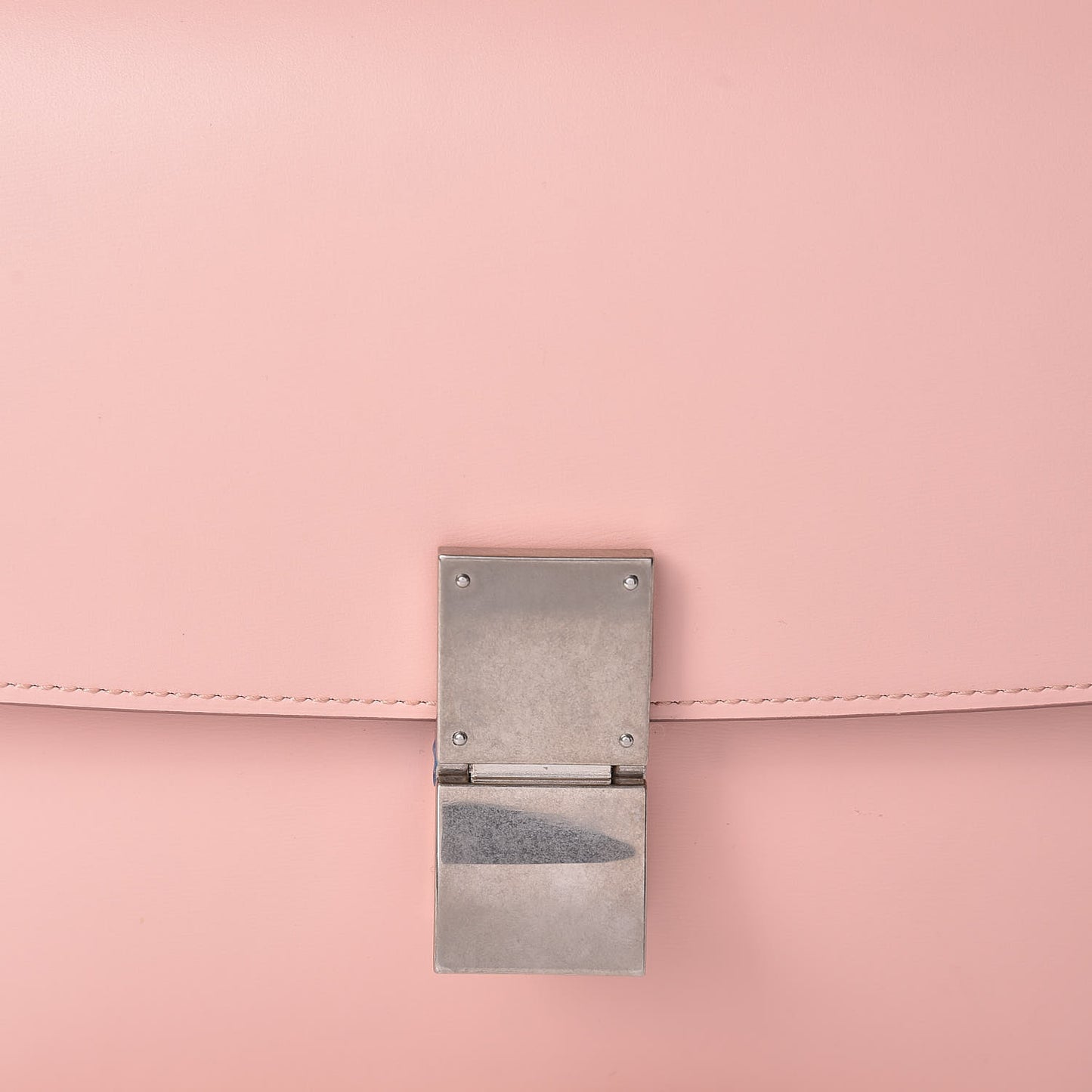 Box Calfskin Medium Classic Box Flap Bag Blush