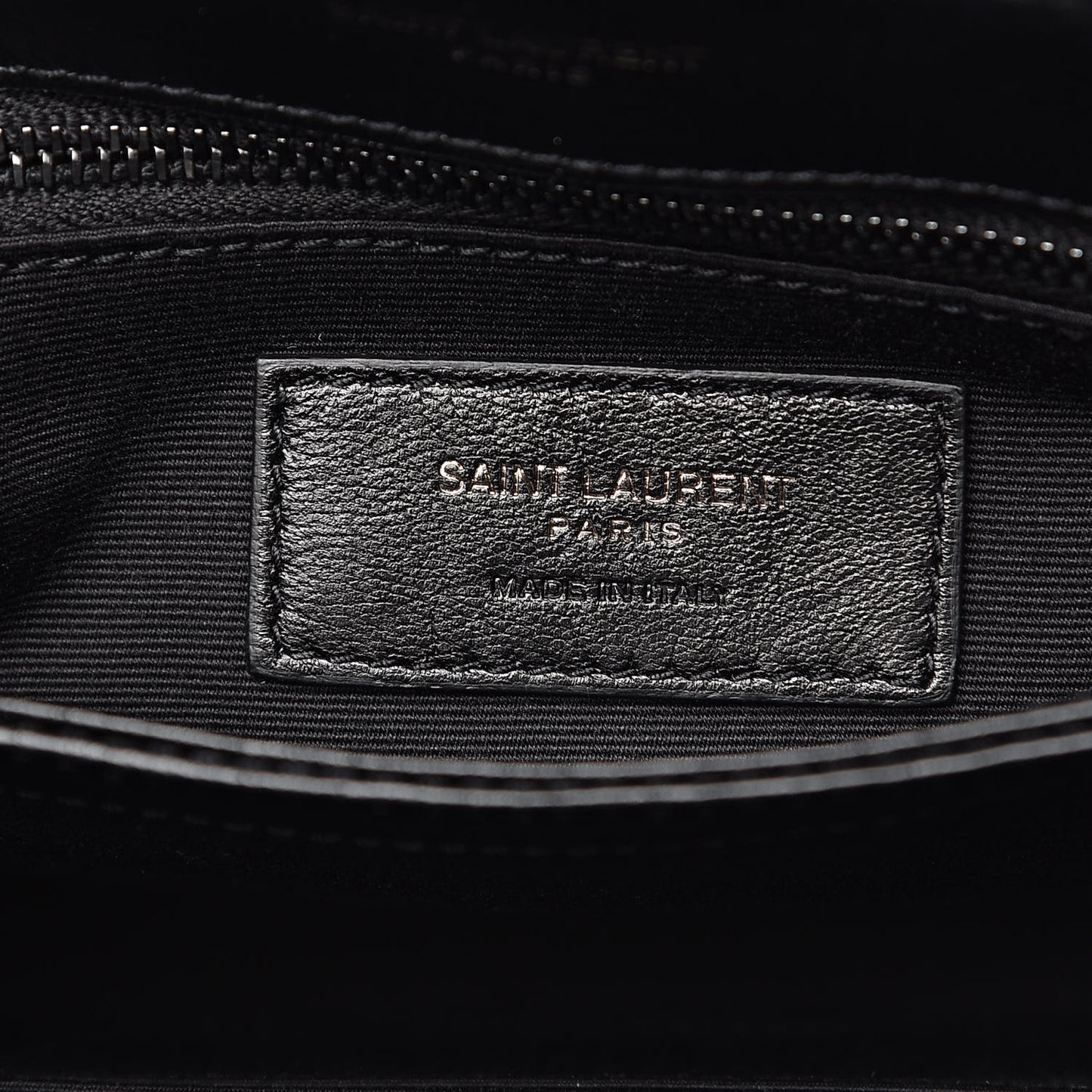 Calfskin Y Quilted Monogram Toy Loulou Crossbody Bag Black