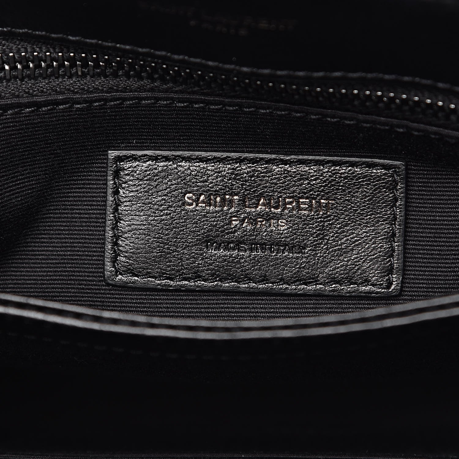 Saint Laurent Calfskin Y Quilted Monogram Toy Loulou Crossbody Bag Black 7 of 11