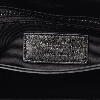 Saint Laurent Calfskin Y Quilted Monogram Toy Loulou Crossbody Bag Black 7 of 11