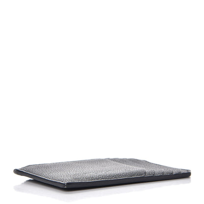 Saint Laurent Grained Calfskin 5 Fragments Zip Pouch Card Holder Black 4 of 8