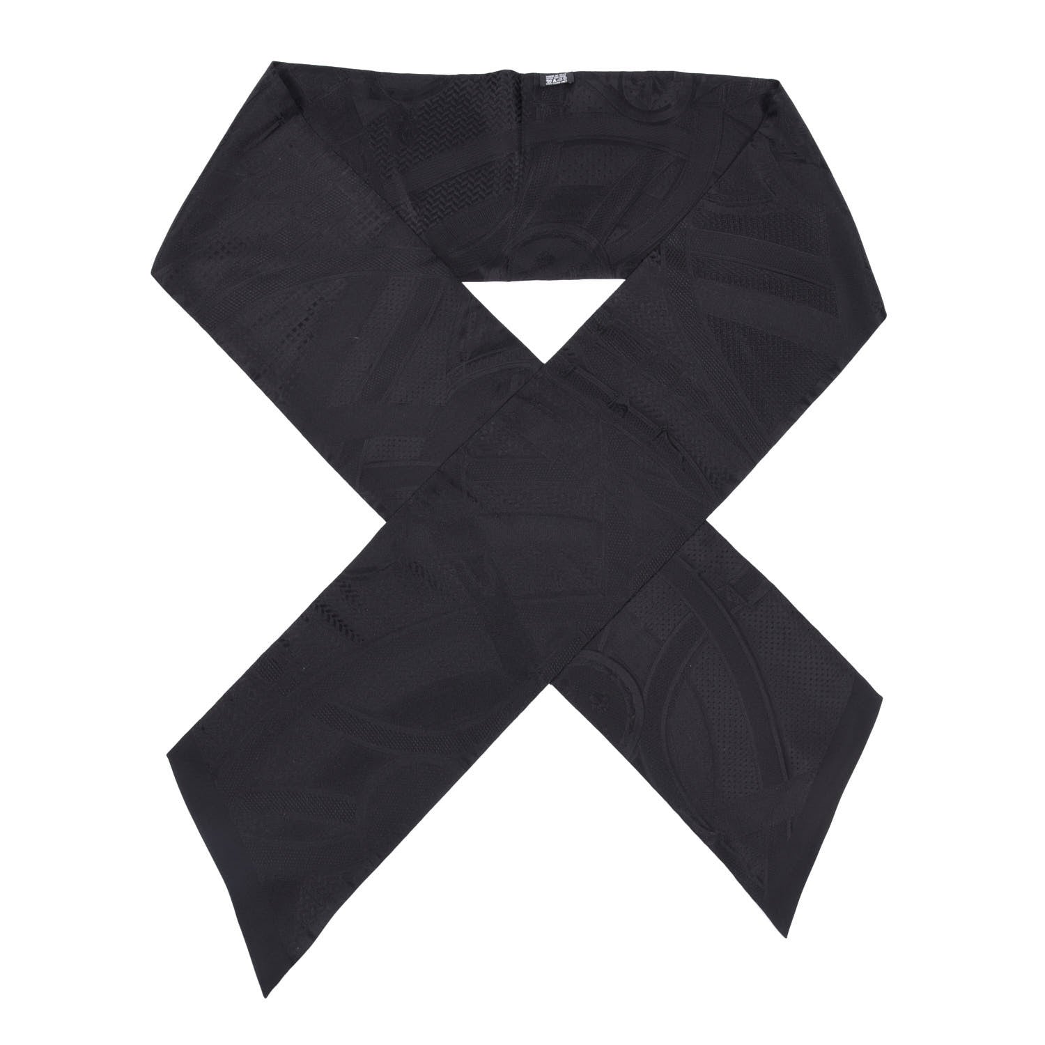 Hermes Silk Cavalcadour Maxi Twilly Black 1 of 4