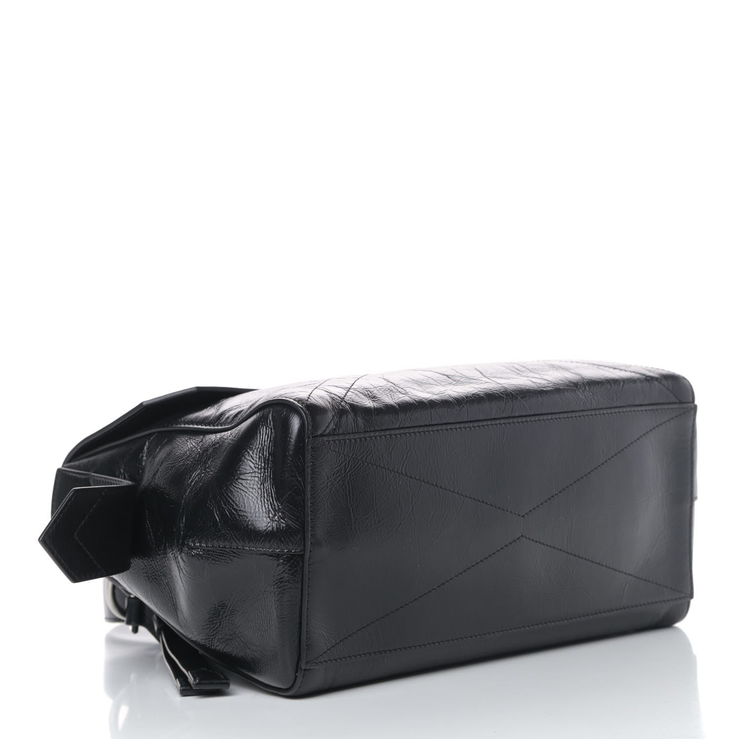 Givenchy Creased Patent Calfskin Small ID Flap Black 3 of 4