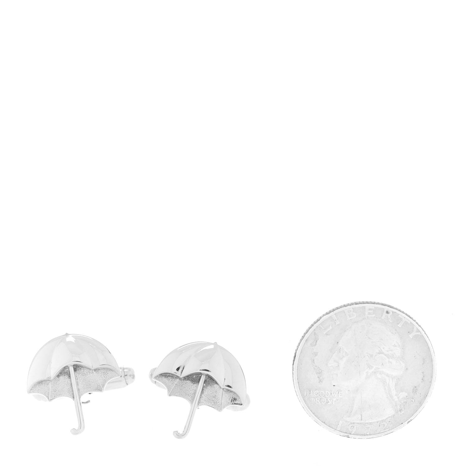 Tiffany Sterling Silver Umbrella Cufflinks 2 of 4